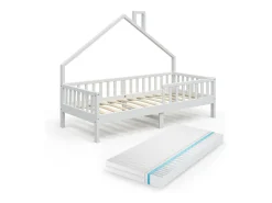 Cama de casa branco 208x93x155 noemi
