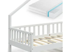 Cama de casa branco 208x93x155 noemi