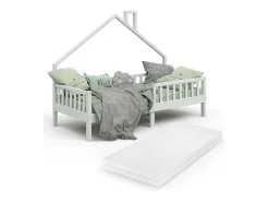 Cama de casa branco 208x93x155 noemi
