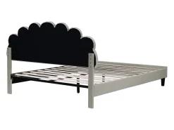 Cama de casal de veludo 