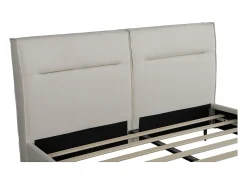 Cama de casal em tecido design 