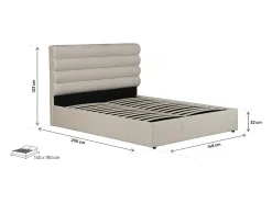Cama de casal em veludo 