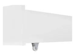 Cama de casal infantil branca 90x200cm com 2 gavetas, pinho + MDF, sem colchão