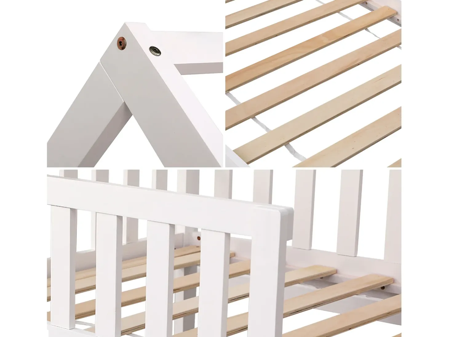 Cama de criança 190x90cm branco MARCEAU