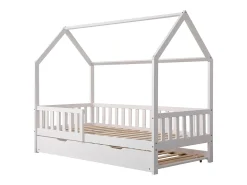 Cama de nidificação para crianças 190x90cm branco MARCEAU