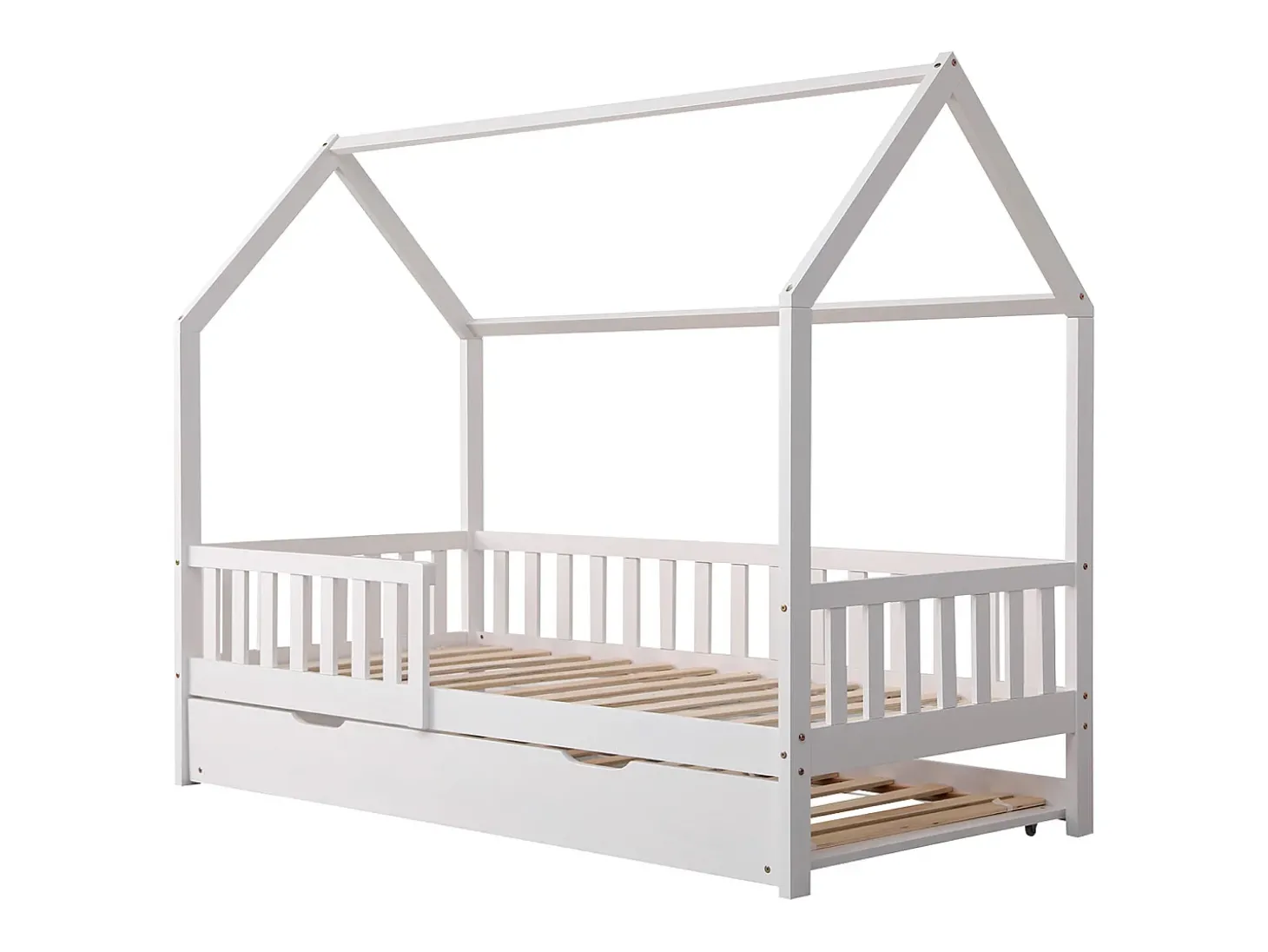 Cama de nidificação para crianças 190x90cm branco MARCEAU