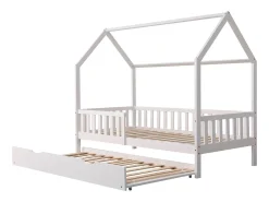Cama de nidificação para crianças 190x90cm branco MARCEAU