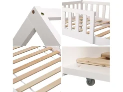 Cama de nidificação para crianças 190x90cm branco MARCEAU