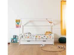 Cama de nidificação para crianças 190x90cm branco MARCEAU