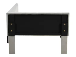Cama de rodízio estofada 90x200cm, sofá-cama, base de ripas, cama individual, veludo, cinzento