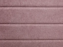 Cama dupla 2 x 80 x 200 cm em tecido texturizado rosa + colchão - CAMITY