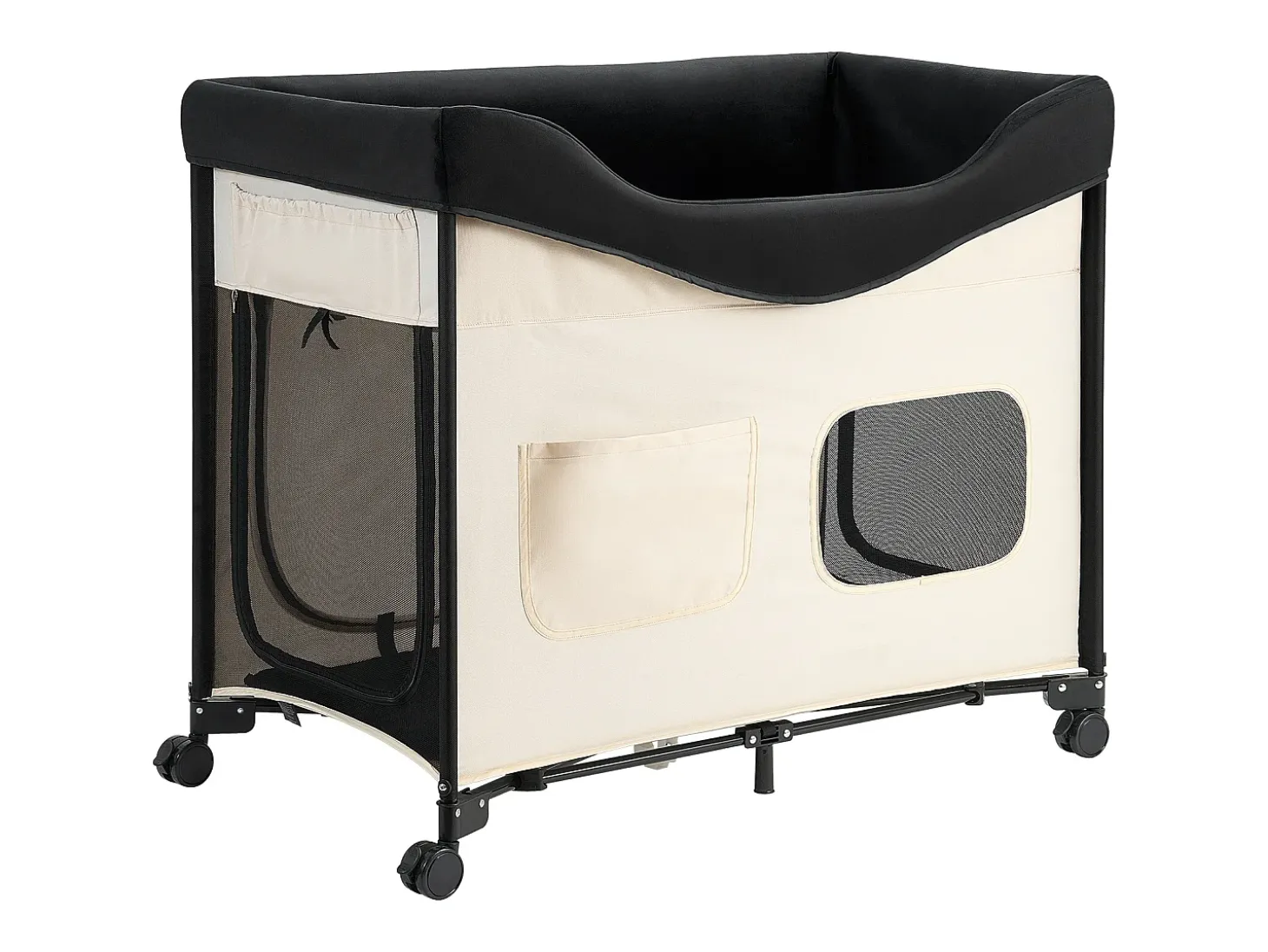 Cama Elevada SucceBuy para Cães Gatos, Cama de Acampamento para Animais de Estimação Dobrável, Cama para Cães de Tecido Oxford 600D e Veludo Holandês