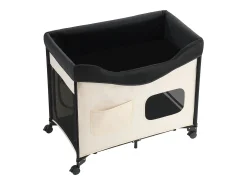 Cama Elevada SucceBuy para Cães Gatos, Cama de Acampamento para Animais de Estimação Dobrável, Cama para Cães de Tecido Oxford 600D e Veludo Holandês