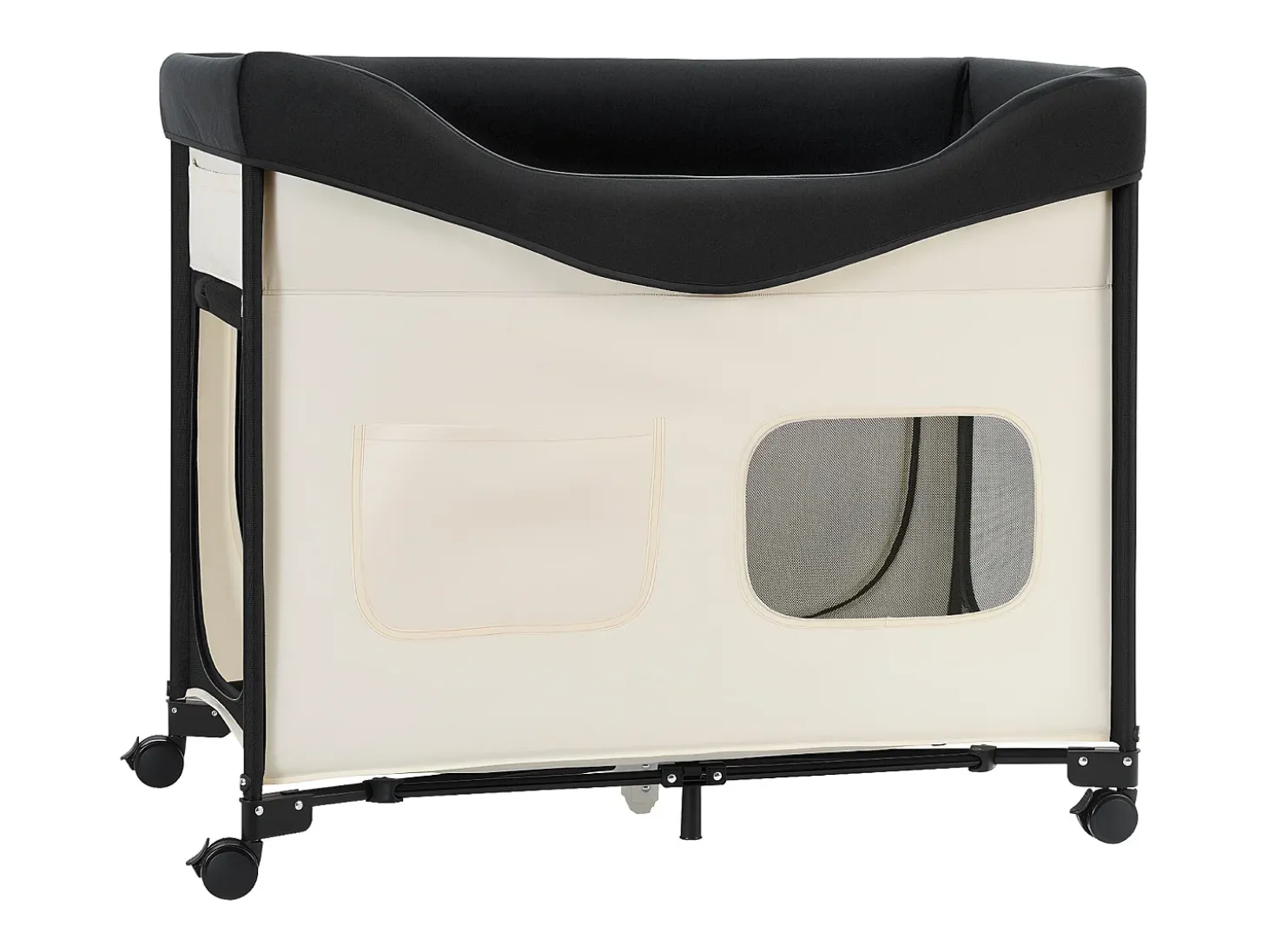 Cama Elevada SucceBuy para Cães Gatos, Cama de Acampamento para Animais de Estimação Dobrável, Cama para Cães de Tecido Oxford 600D e Veludo Holandês