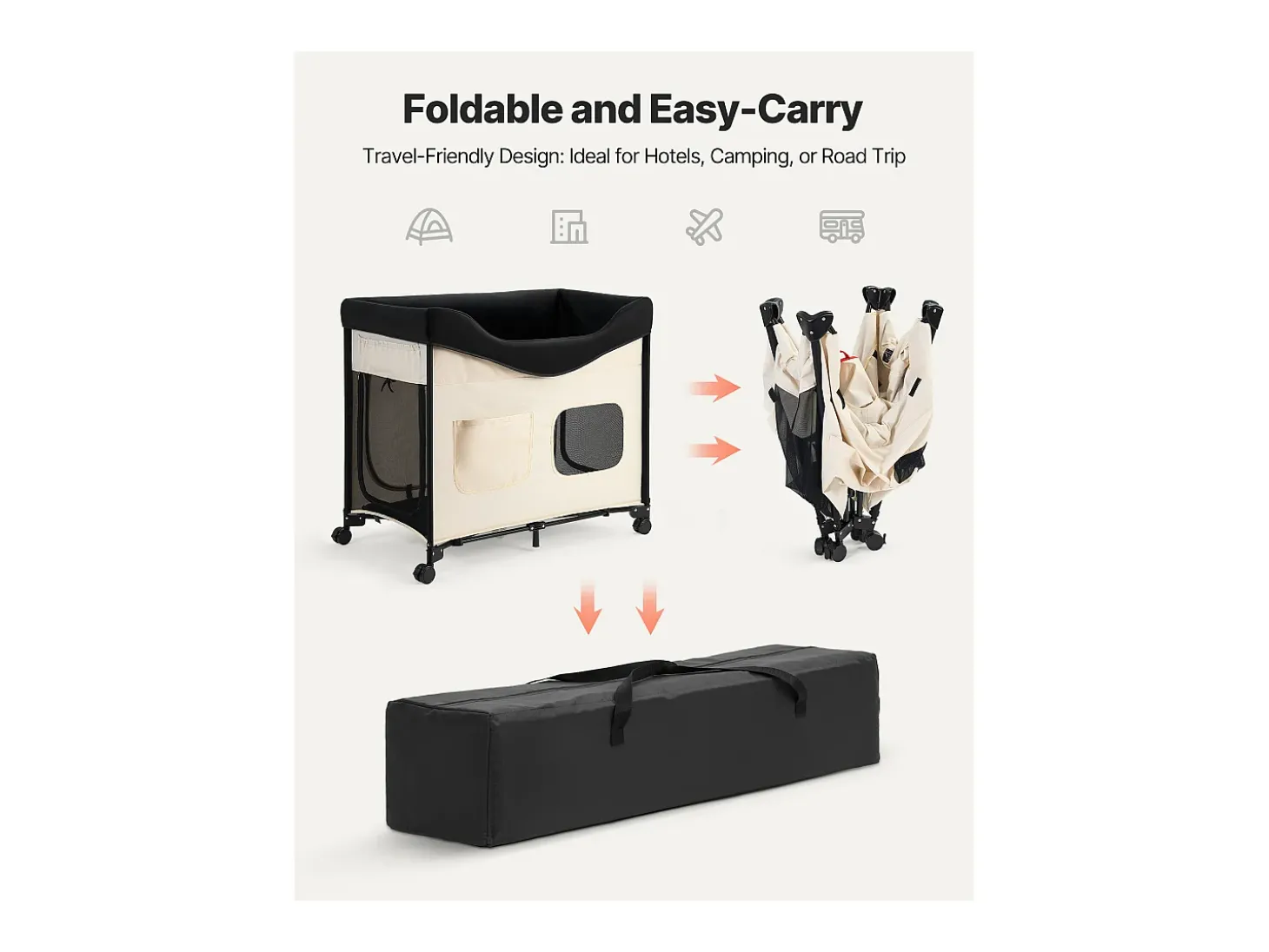 Cama Elevada SucceBuy para Cães Gatos, Cama de Acampamento para Animais de Estimação Dobrável, Cama para Cães de Tecido Oxford 600D e Veludo Holandês