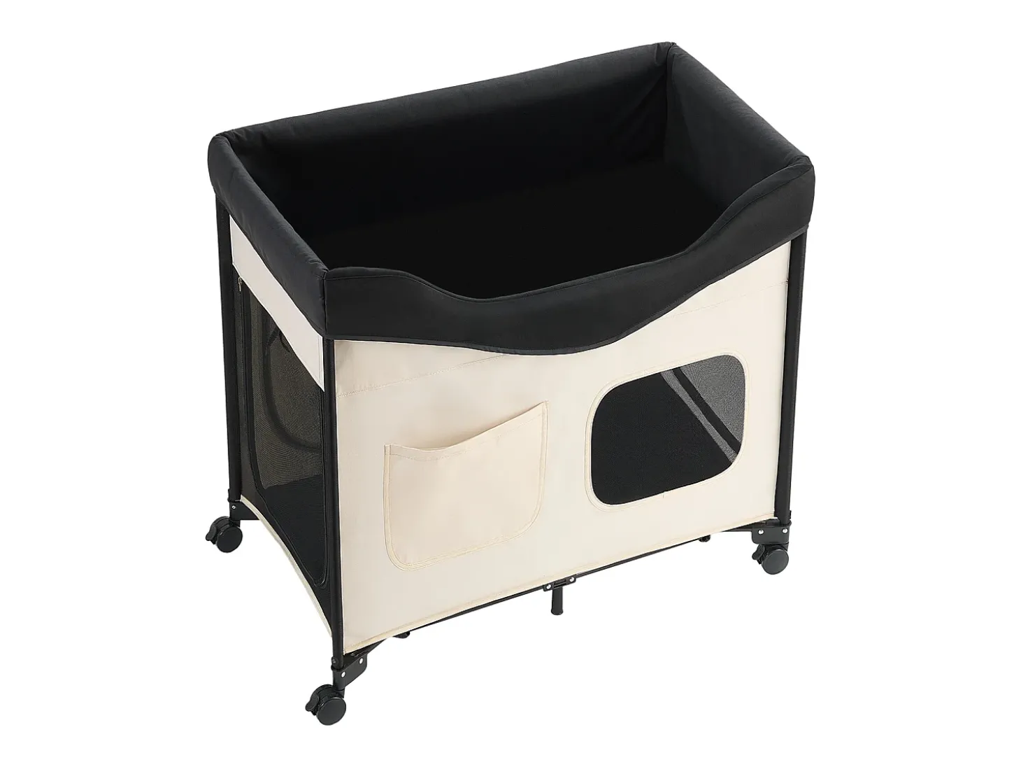 Cama Elevada SucceBuy para Cães Gatos, Cama de Acampamento para Animais de Estimação Dobrável, Cama para Cães de Tecido Oxford 600D e Veludo Holandês