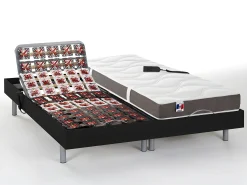 Cama elétrica 100% látex 5 zonas preto 2x90x200 JUPITER
