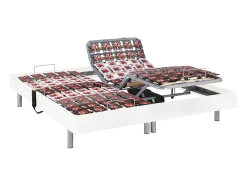 Cama elétrica 100% látex 5 zonas branco 2x80x200 JUPITER