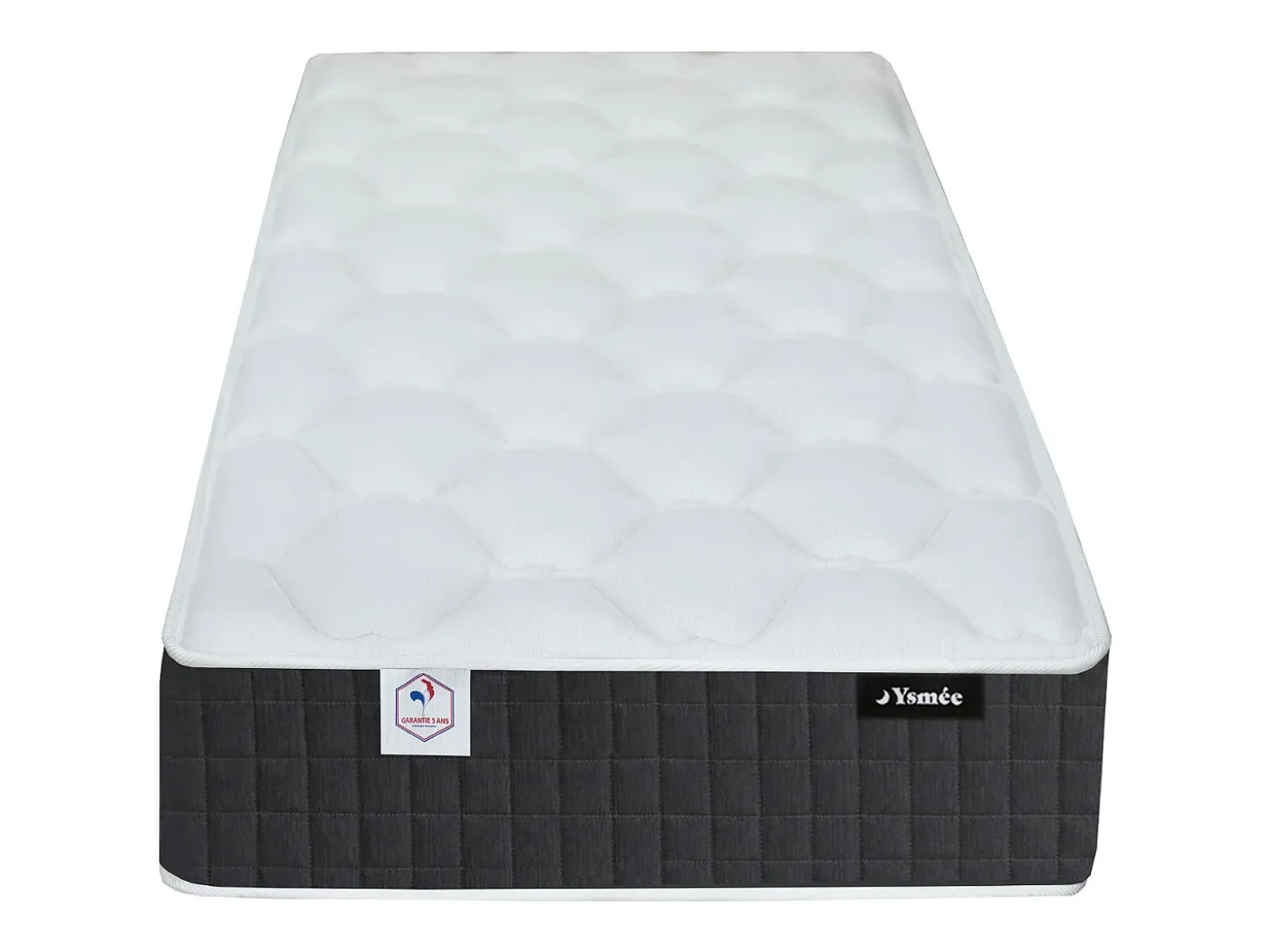 Cama elétrica articulada decorativa sommier colchão molas 5 zonas 2x80x200cm bege ANTALISA