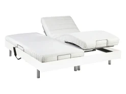 Cama elétrica CASSIOPEE III 2x90x200 - Cor: branco