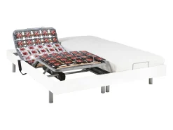 Cama elétrica CASSIOPEE III 2x90x200 - Cor: branco