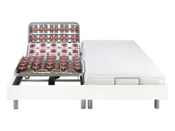 Cama elétrica CASSIOPEE III 2x90x200 - Cor: branco