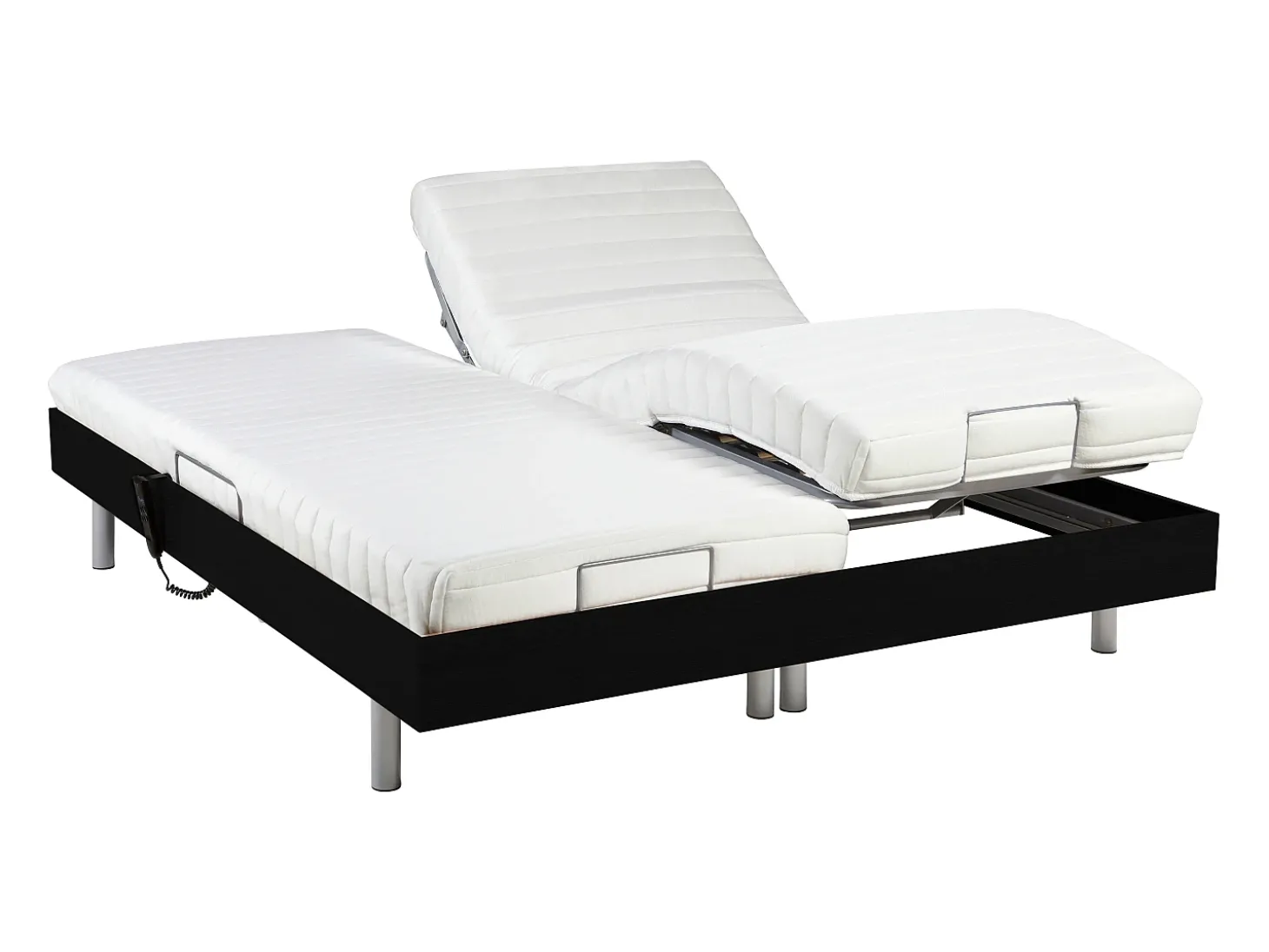 Cama elétrica CASSIOPEE III 2x90x200 - Cor: preto