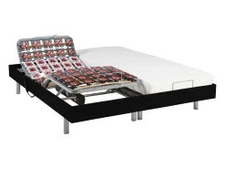 Cama elétrica CASSIOPEE III 2x90x200 - Cor: preto