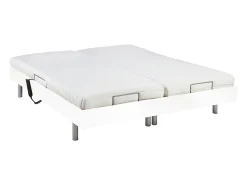 Cama elétrica CASSIOPEE III 2x80x200 - Cor: branco