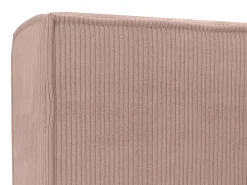 Cama espaço arrumação 180x200 cm veludo canelado cor-de-rosa + colchão - TIMANO