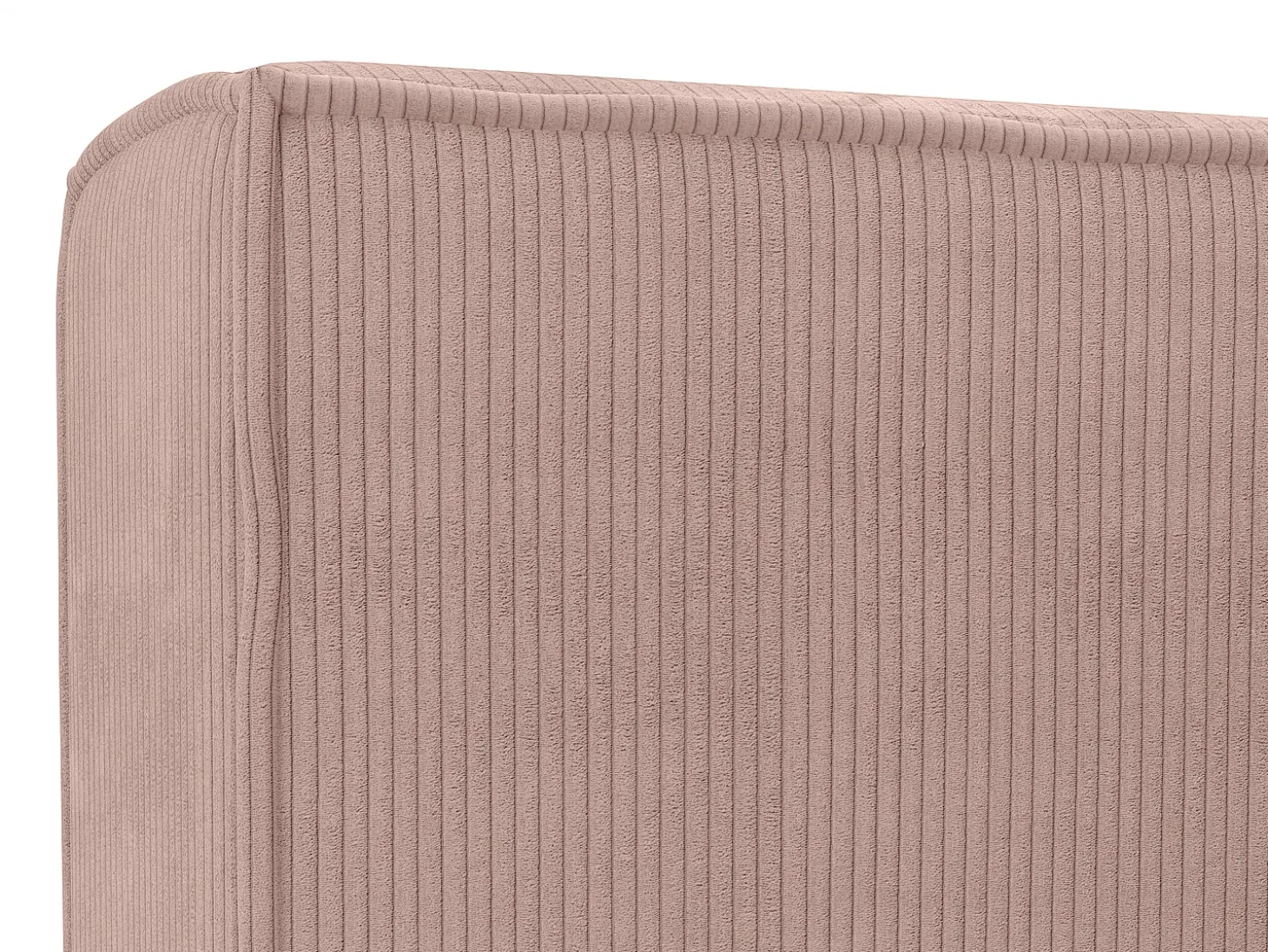 Cama espaço arrumação 180x200 cm veludo canelado cor-de-rosa - TIMANO