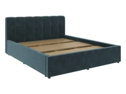 Cama estofada Almo haaus, 200 x 140 cm, Azul