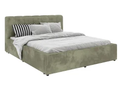 Cama estofada Almo haaus, 200 x 140 cm, Caqui