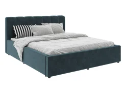 Cama estofada Almo haaus, 200 x 160 cm, Azul