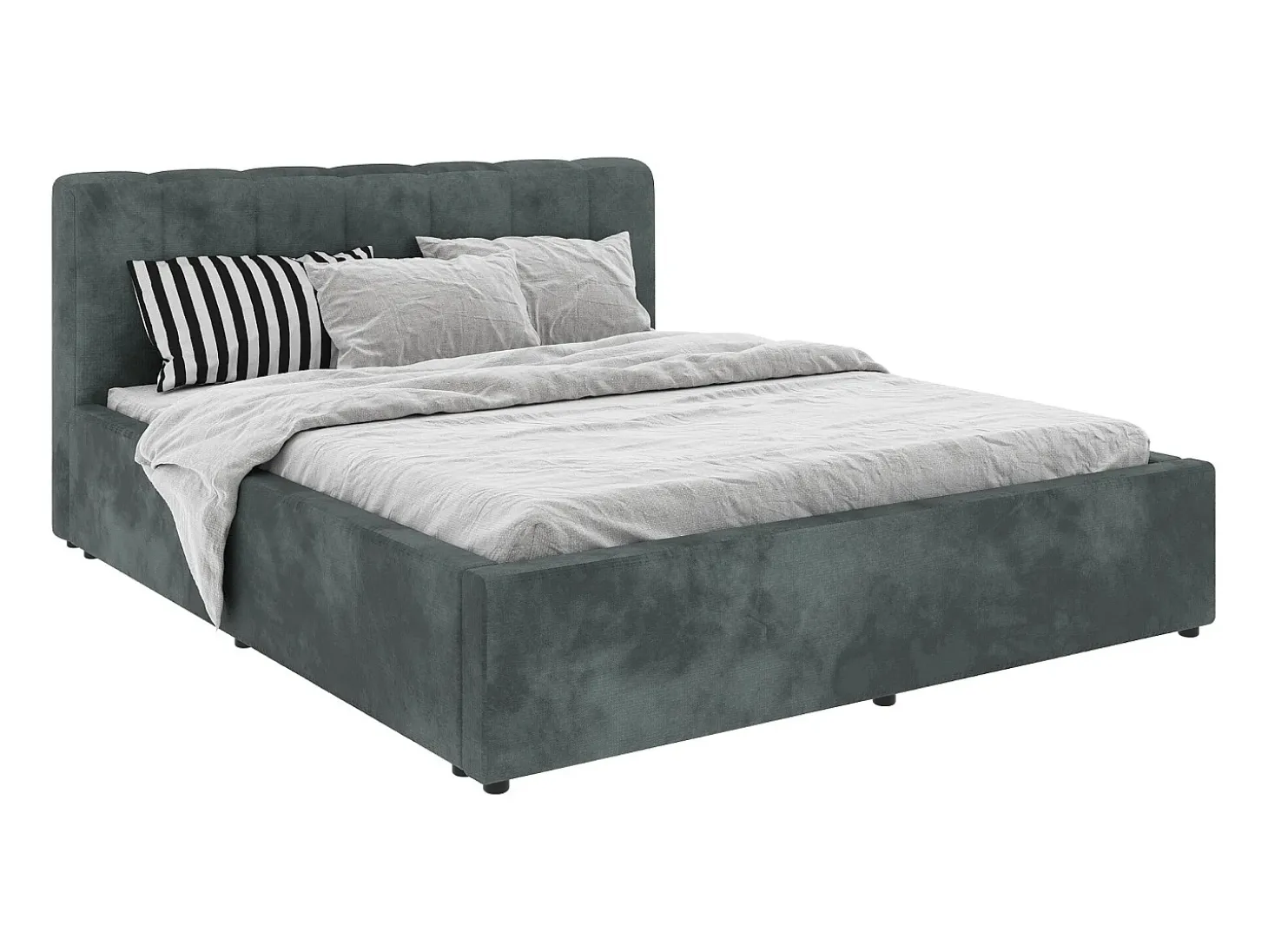 Cama estofada Almo haaus, 200 x 160 cm, Menta