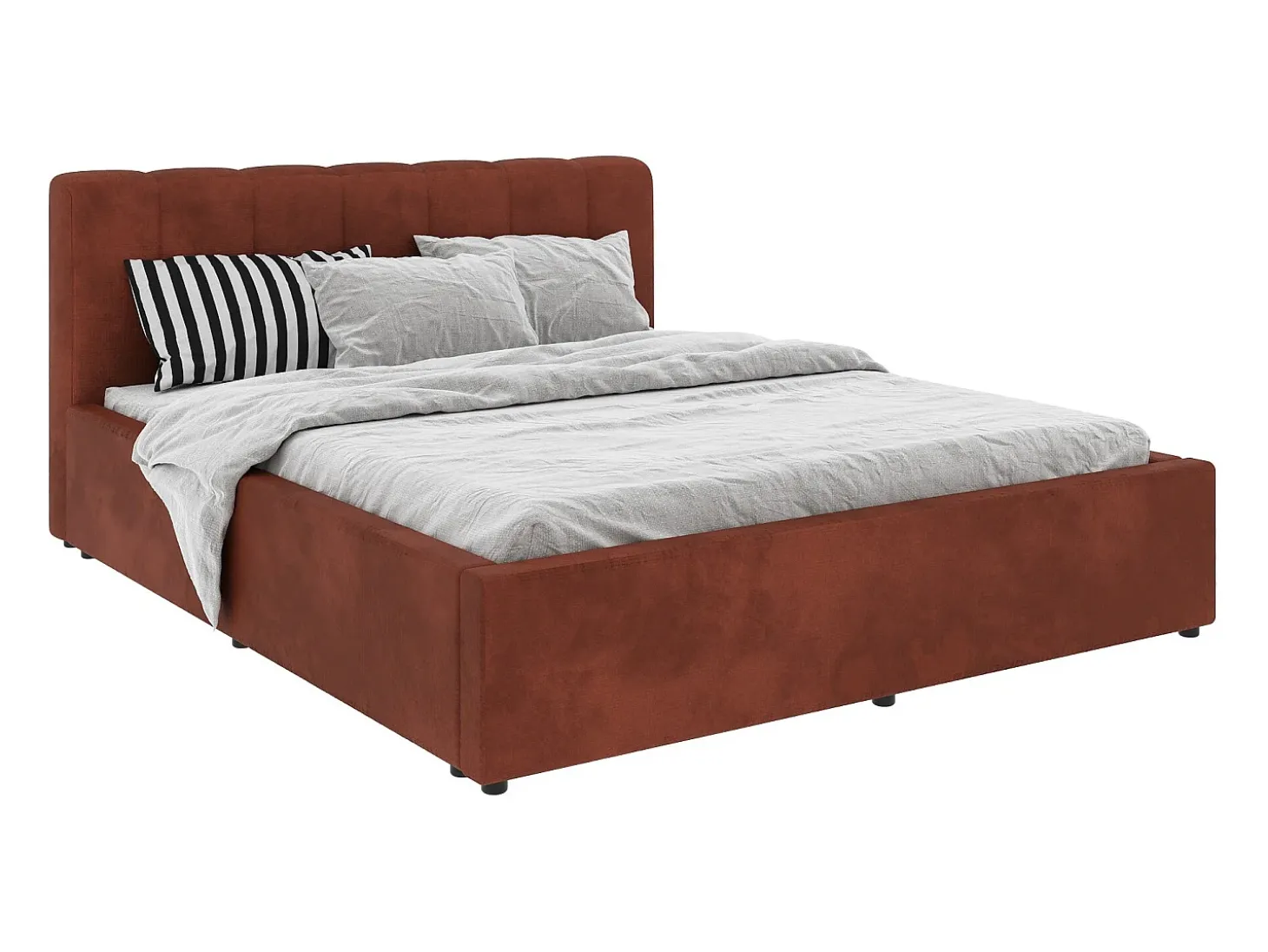 Cama estofada Almo haaus, 200 x 140 cm, Caramelo