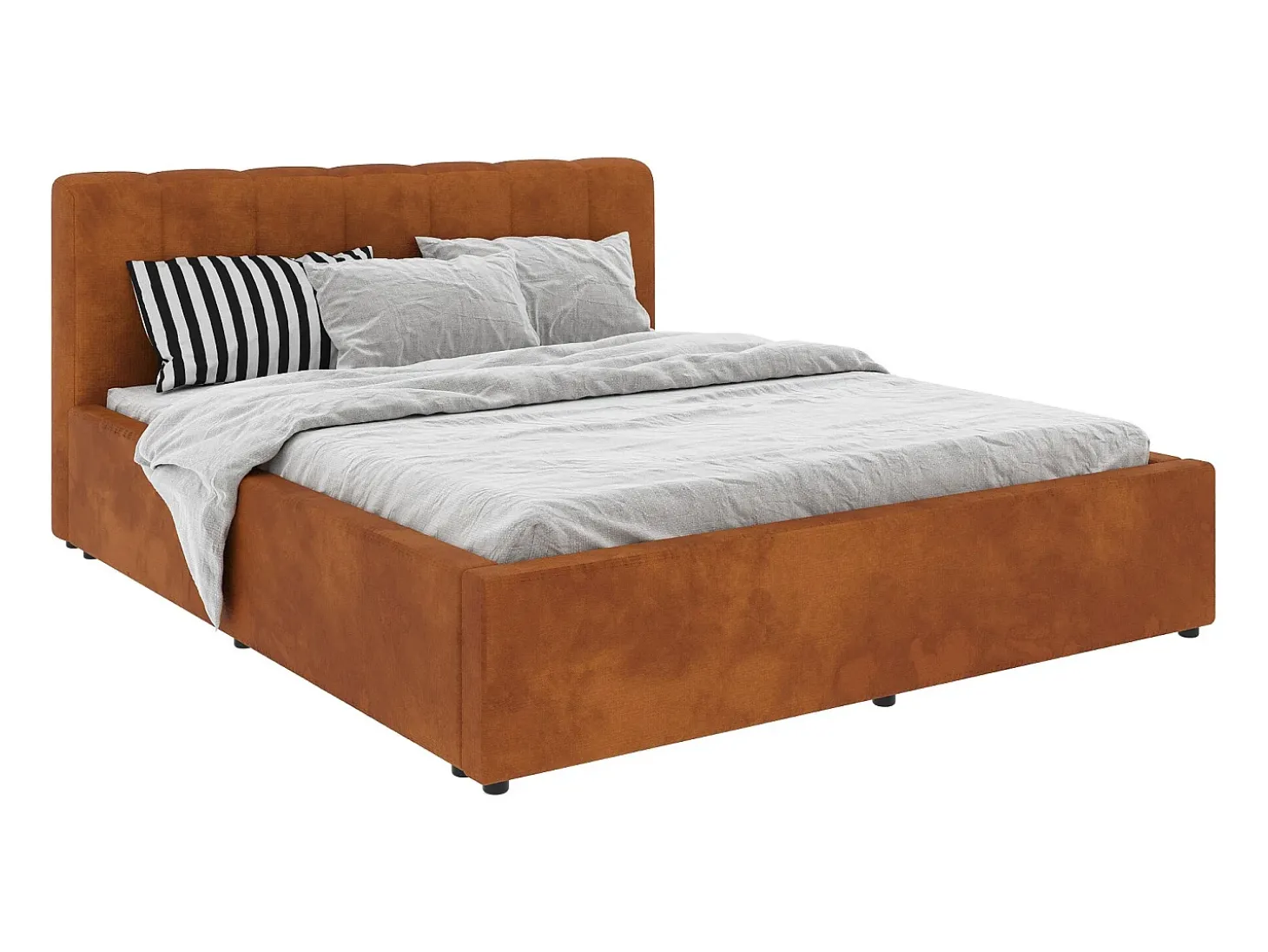 Cama estofada Almo haaus, 200 x 160 cm, Cobre