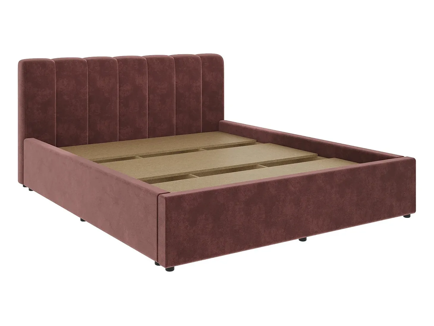 Cama estofada Almo haaus, 200 x 160 cm, Roxo