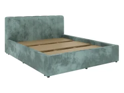 Cama estofada Almo haaus, 200 x 140 cm, Turquesa