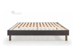 Cama estofada DESCANSIN 150x190 Cinza, Máximo Conforto