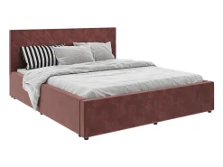 Cama estofada Fargo haaus, 200 x 160 cm, Roxo