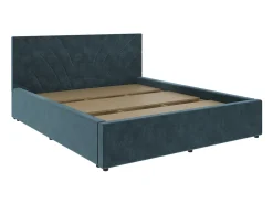 Cama estofada Fargo haaus, 200 x 160 cm, Azul