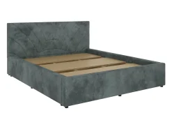 Cama estofada Fargo haaus, 200 x 160 cm, Menta