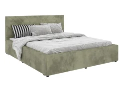 Cama estofada Fargo haaus, 200 x 160 cm, Caqui
