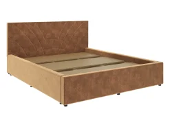 Cama estofada Fargo haaus, 200 x 140 cm, Bege