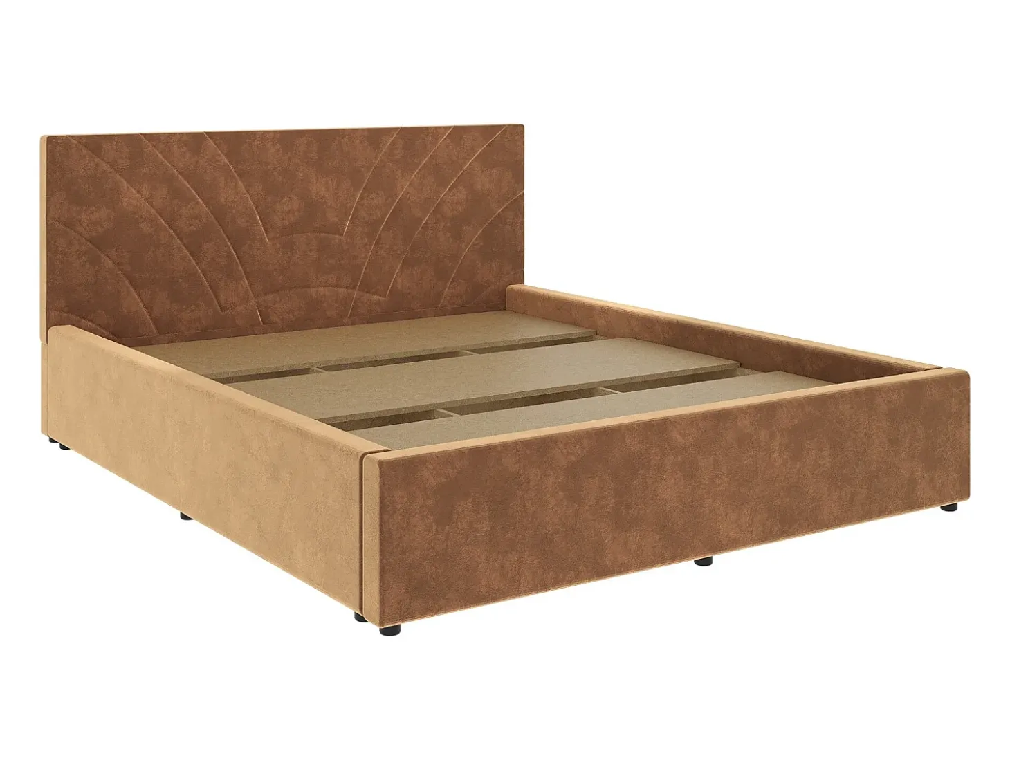 Cama estofada Fargo haaus, 200 x 140 cm, Bege