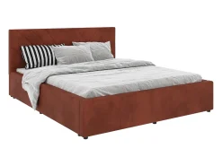 Cama estofada Fargo haaus, 200 x 160 cm, Caramelo