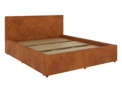 Cama estofada Fargo haaus, 200 x 160 cm, Cobre