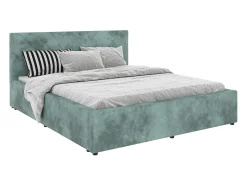 Cama estofada Fargo haaus, 200 x 140 cm, Turquesa