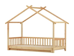 Cama Gaveta - cama cabine para criança 90(180)x200cm em madeira maciça - Natural